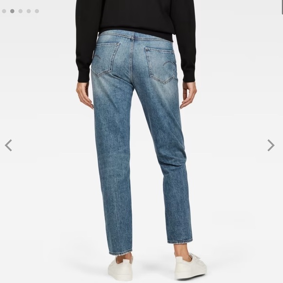 G-Star Raw Jeans Women 26 Boyfriend Patched Velvet Midge Sec High Waist B25 - Picture 4 of 12